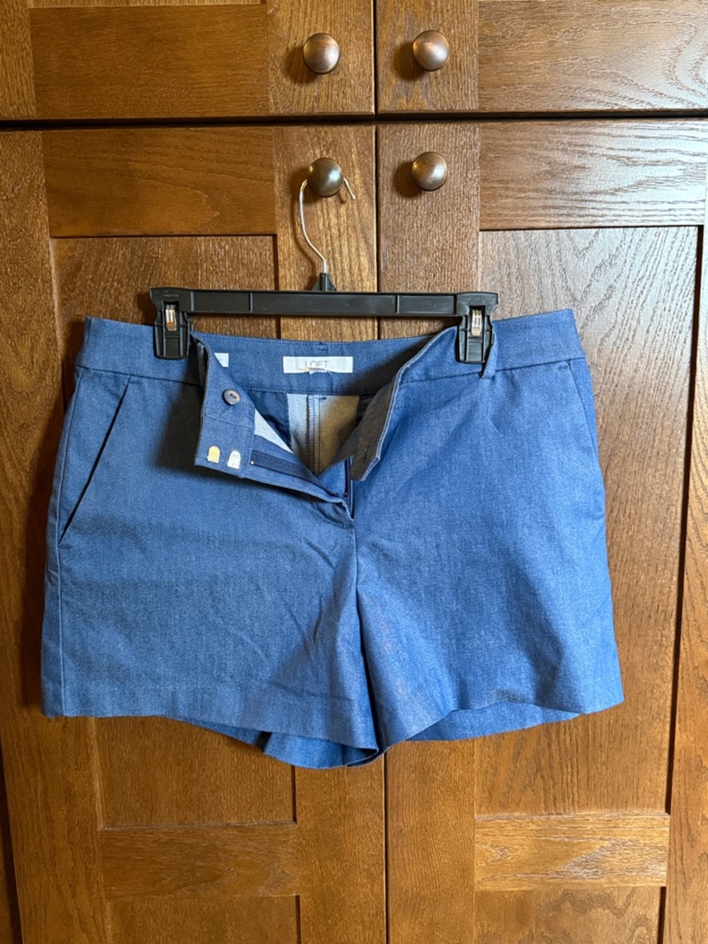LOFT Blue High-Rise Tailored Women's Shorts
